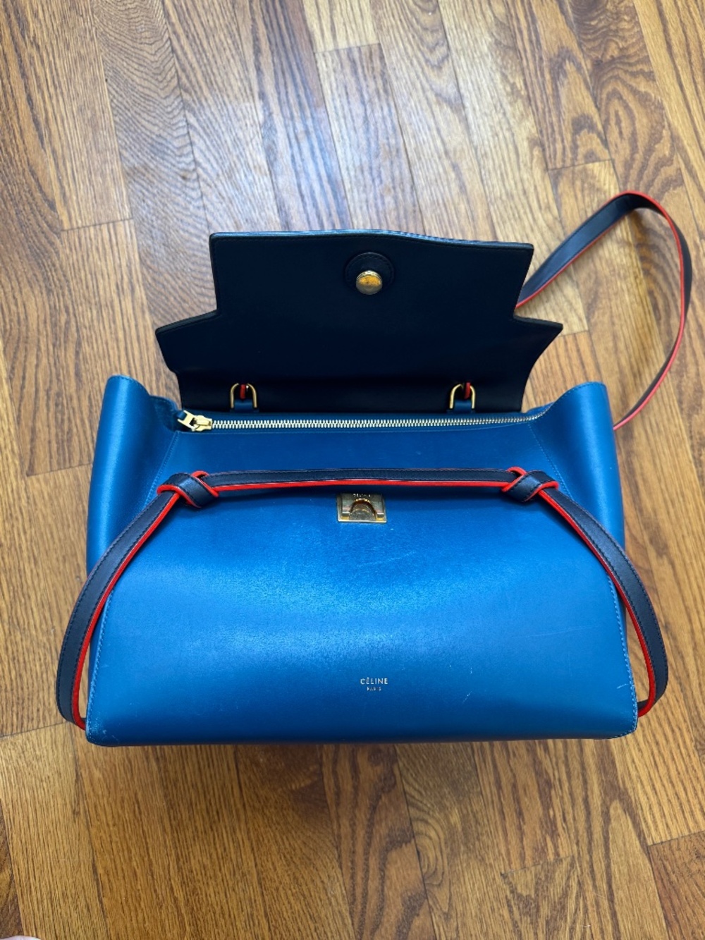 Celine Tricolor Smooth Calfskin Belt Bag